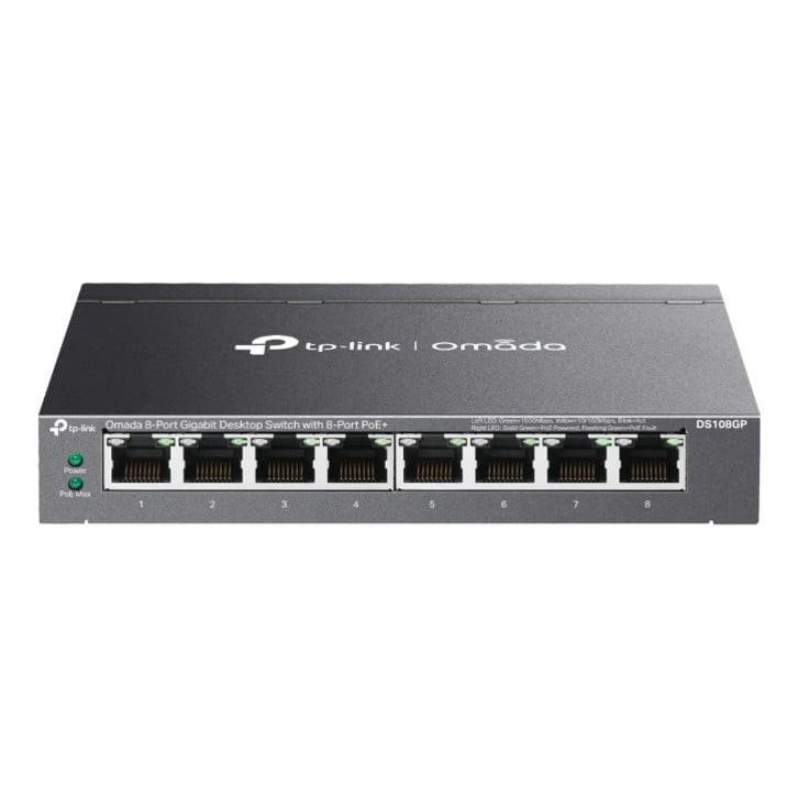 SWITCH TP-LINK DS108GP 8 PUERTOS POE OMABA 64W - 1