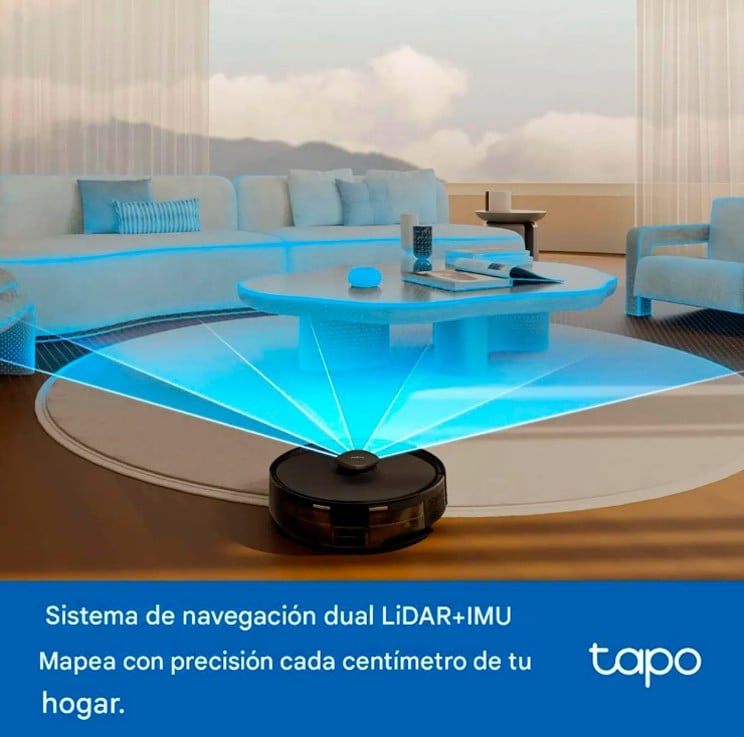 TAPO RV30 MAX PLUS ROBOT ASPIRADOR TRAPEADOR NEGRO + BASE AUTOVACIADO - 3