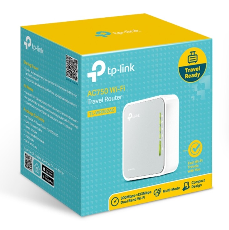 TL-WR902AC
ROUTER DE VIAJE INALÁMBRICO AC750 - 1