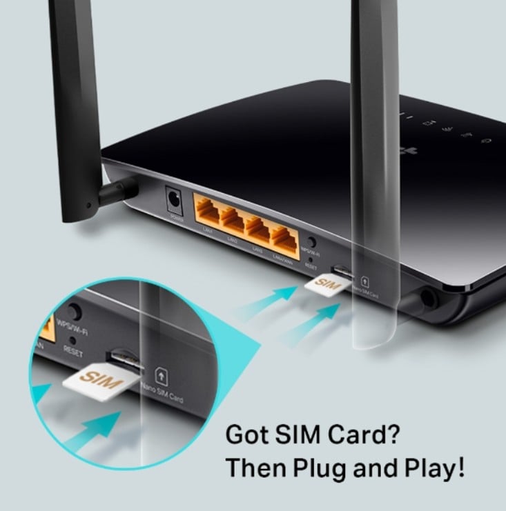 ARCHER MR402
ROUTER 4G LTE CON WI-FI 5 AC1200 - 3
