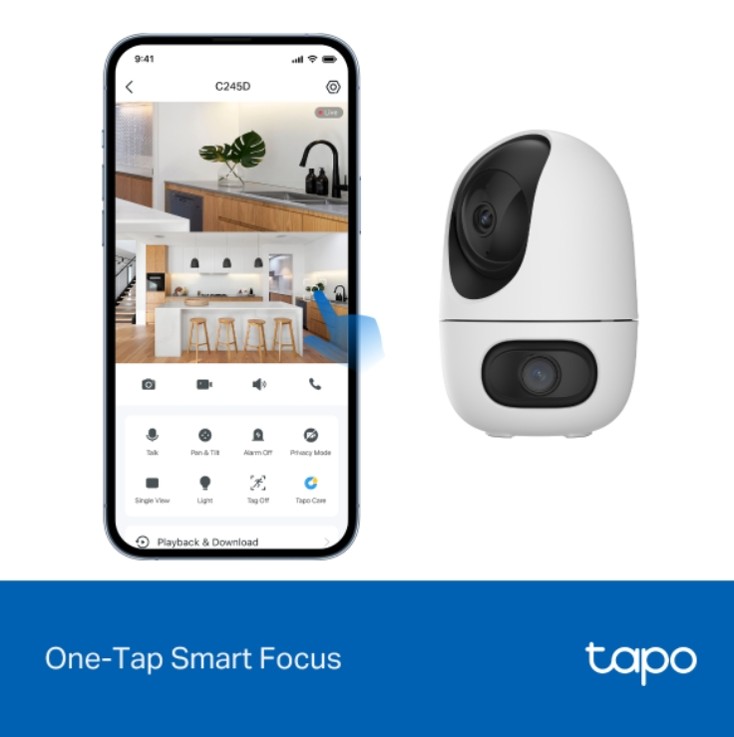 TAPO C245D
DUAL LENS PAN/TILT SECURITY CAMERA - 3