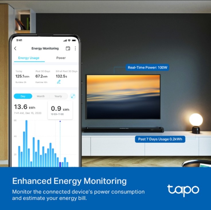 TAPO P210M
TAPO SMART IN-WALL OUTLET, ENERGY MONITORING - 2