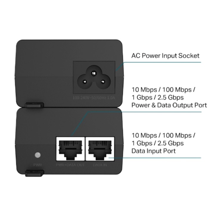 POE260S
INYECTOR POE+ 2,5G - 2