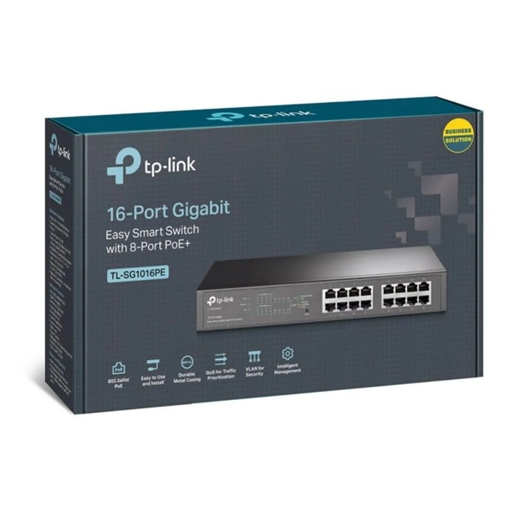 TL-SG1218MPE
SWITCH EASY SMART DE 18 PUERTOS GIGABIT CON POE+ EN 16 PUERTOS. - 1