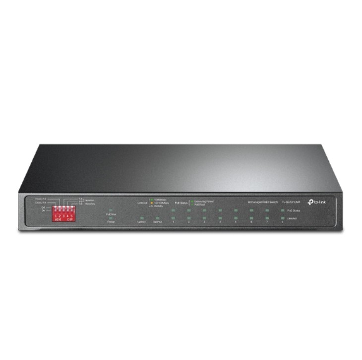 SWITCH TP-LINK TL-SG1210MP 8PTS POE GIGABIT 1SFP ADMI 123W - 3