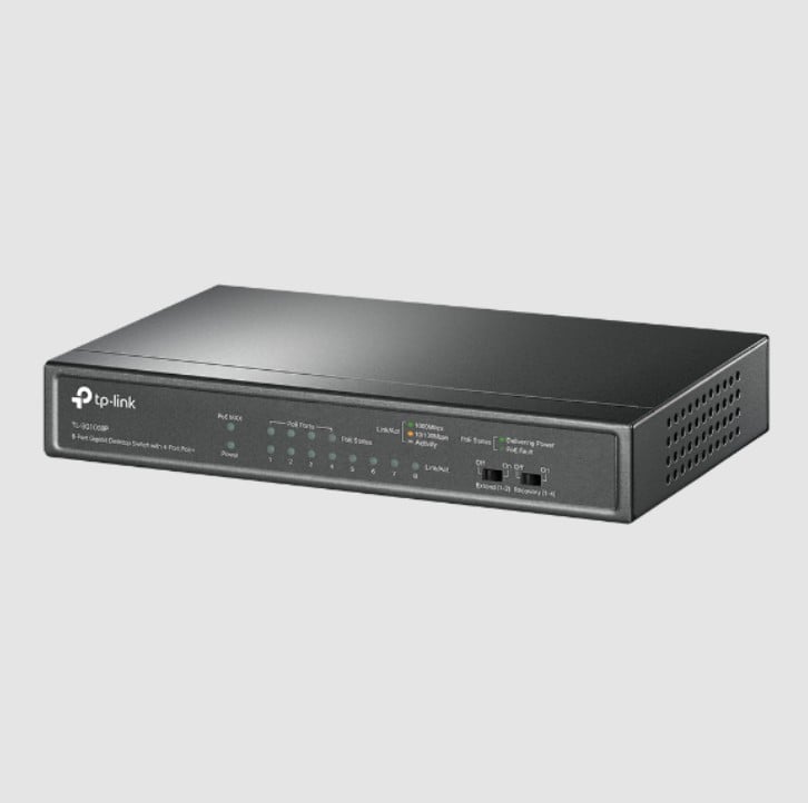SWITCH TP-LINK TL-SG1008P 4PTS POE GIGABIT + 4PTS GE 64W - 2