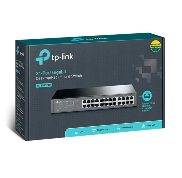 TP-LINK - SWITCH TL-SG1024D DE 24 PUERTOS GIGABIT 1000 MBPS - 1