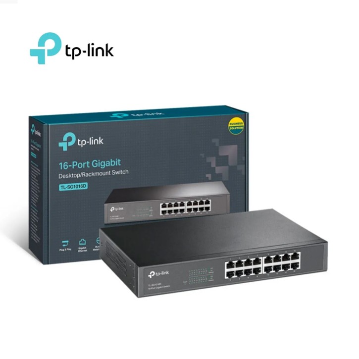 SWITCH TP-LINK TL-SG1016 GIGABIT RACKIMOUNT 16 PUERTOS P-N TL-SG1016 - 1