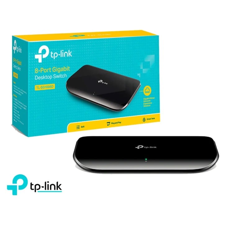 SWITCH TP-LINK TL-SG1008D 8 PUERTOS GIGABIT 10/100/1000 - 1