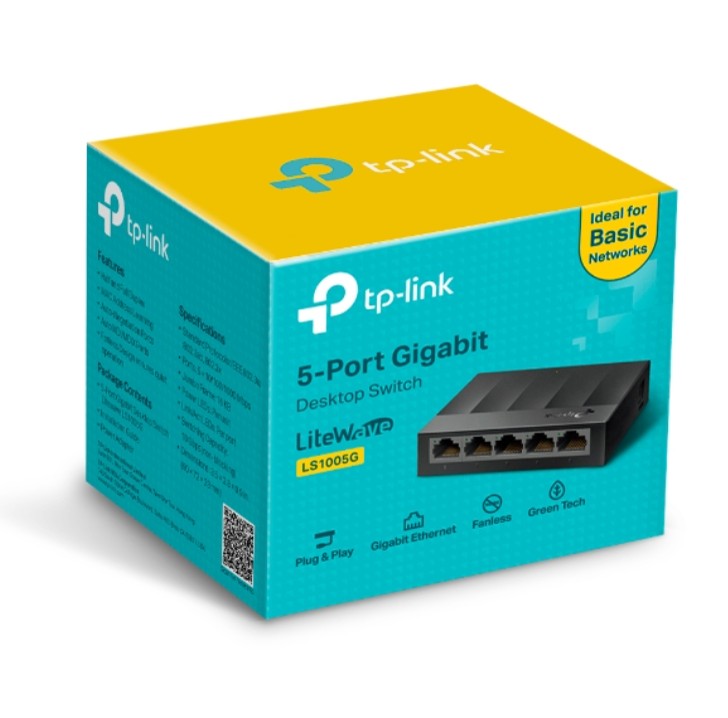 LS1005G
SWITCH DE ESCRITORIO DE 5 PUERTOS 10/100/1000MBPS - 1