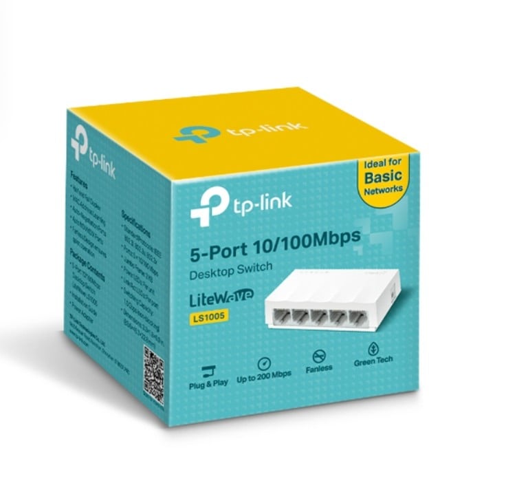 SWITCH TP-LINK LS1005 DE 5 PUERTOS 10-100MBPS - 1