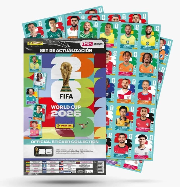 DESCUBRE EL ÁLBUM TAPA DURA COPA MUNDIAL 2026 + PAQUETON PANINI+ SET DE ACTUALIZACION ESENCIAL PARA LOS AMANTES DEL FÚTBOL. - 3