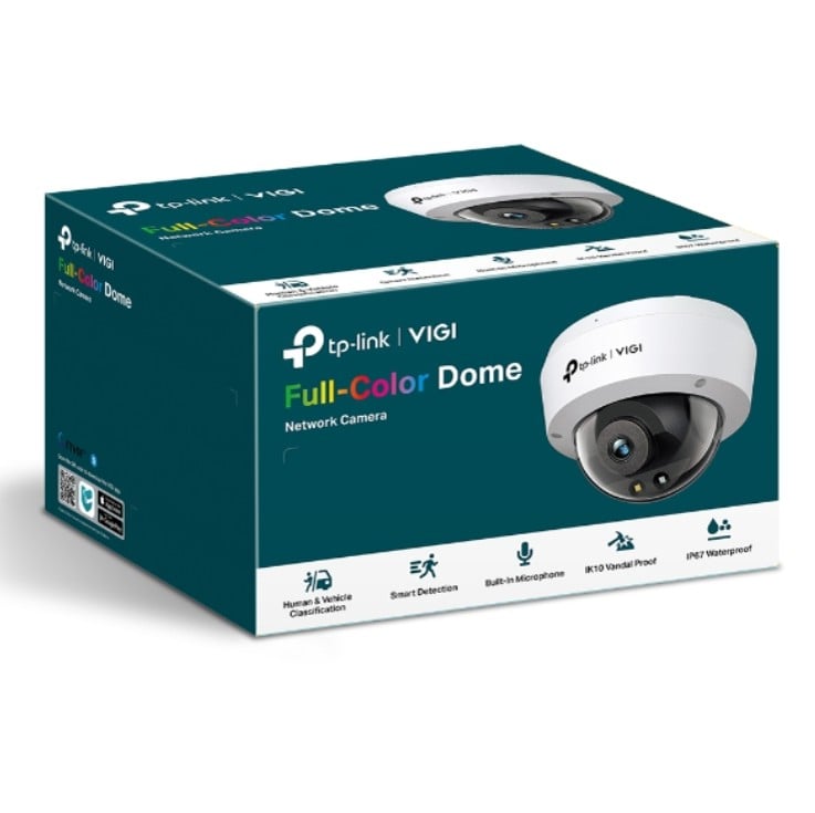 CÁMARA DE VIGILANCIA TP-LINK VIGI C250 2.8MM PARA INTERIOR Y EXTERIOR - DOME FIJO Y RESIST - 1