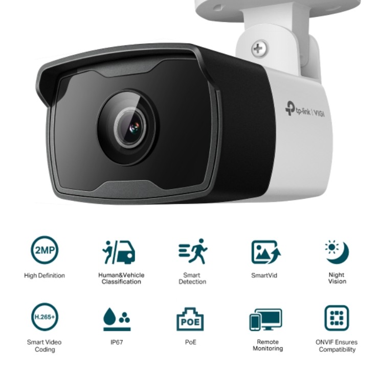 VIGI C320I VIGI 2MP OUTDOOR IR BULLET NETWORK CAMERA - 2