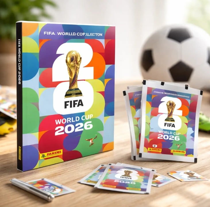 ALBUM TAPA DURA PANINI + MEDIO PAQUETON DE 52 SOBRES 2026 - 1