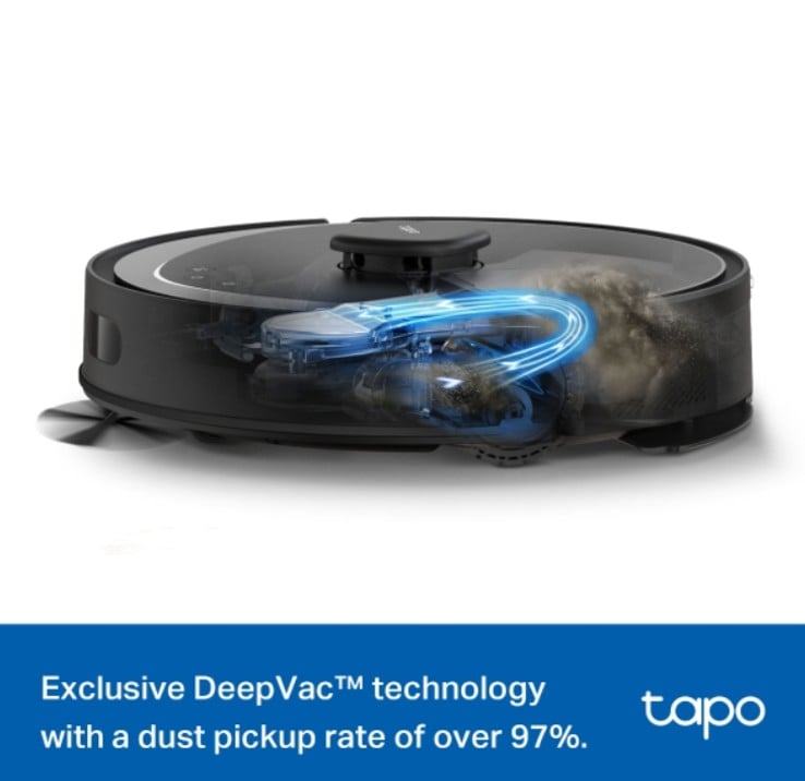 TAPO RV30 MAX ROBOT ASPIRADOR TRAPEADOR 5300PA SISTEMA LIDAR+IMU NEGRO - 3