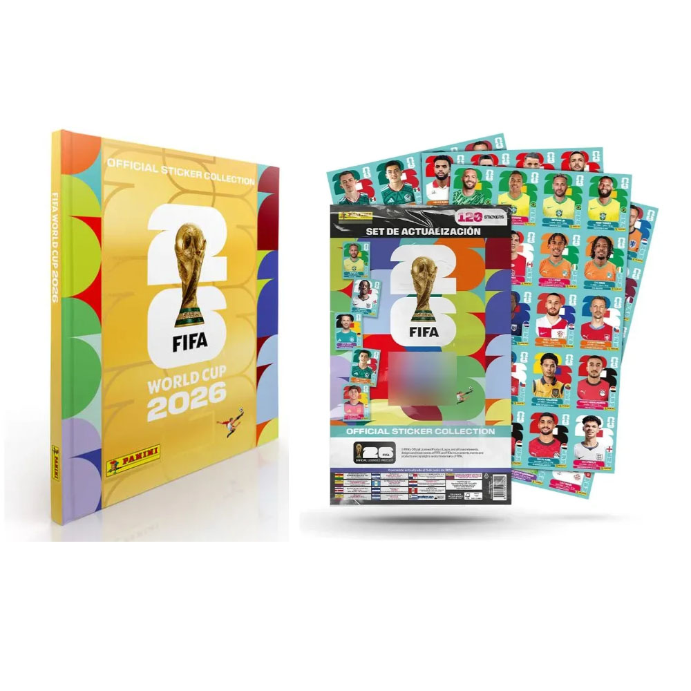 ALBUM PANINI TAPA GOLD + SET DE ACTUALIZACIÓN - 1
