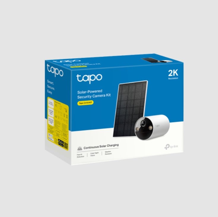 CÁMARA WIFI TP-LINK TAPO C410-KIT - VISIÓN NOCTURNA, 1080P, 130° - SEGURIDAD INTELIGENTE . - 1