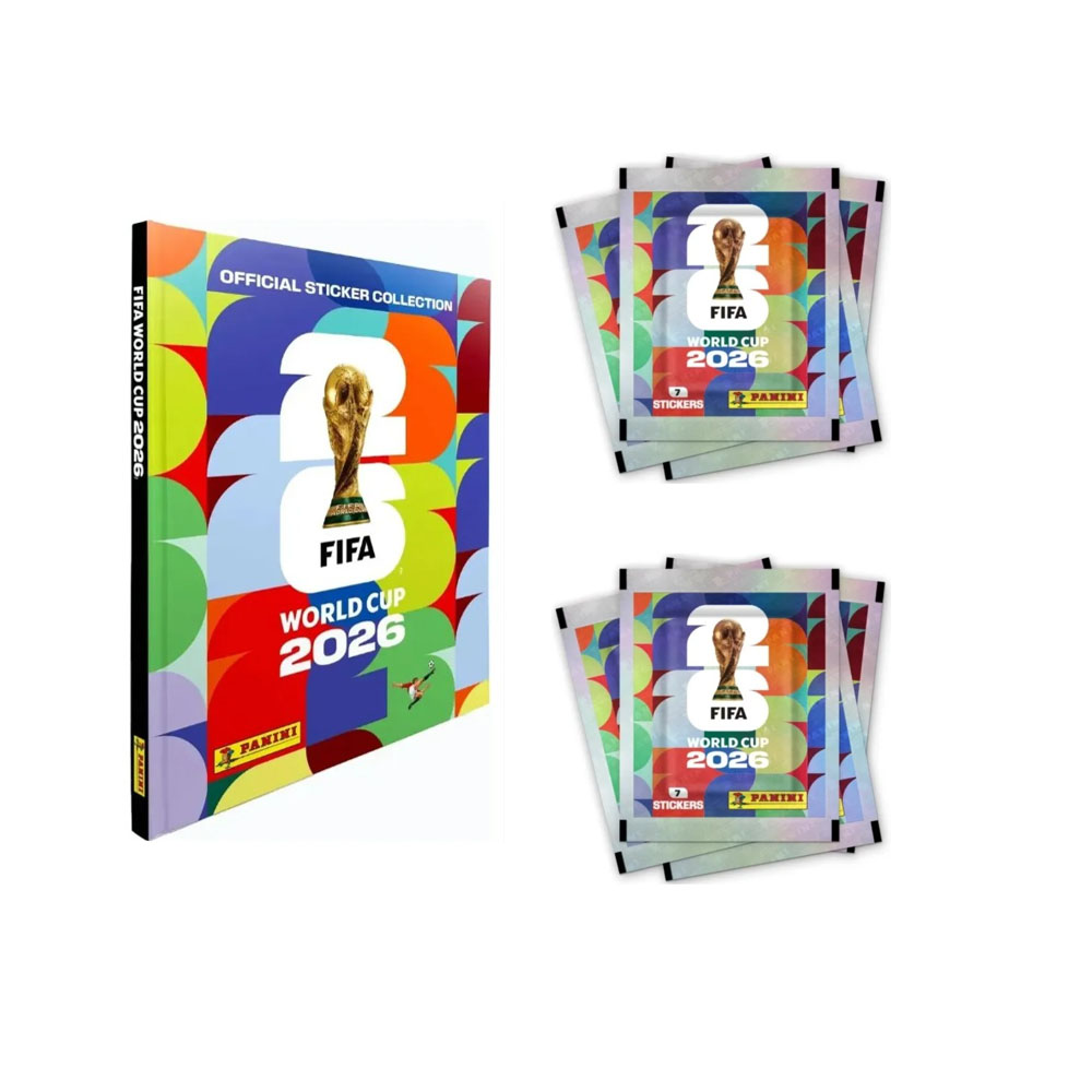 ÁLBUM COPA DEL MUNDO FIFA 2026 TAPA DURA CON 10 PAQUETES DE 70 PEGATINAS - 1