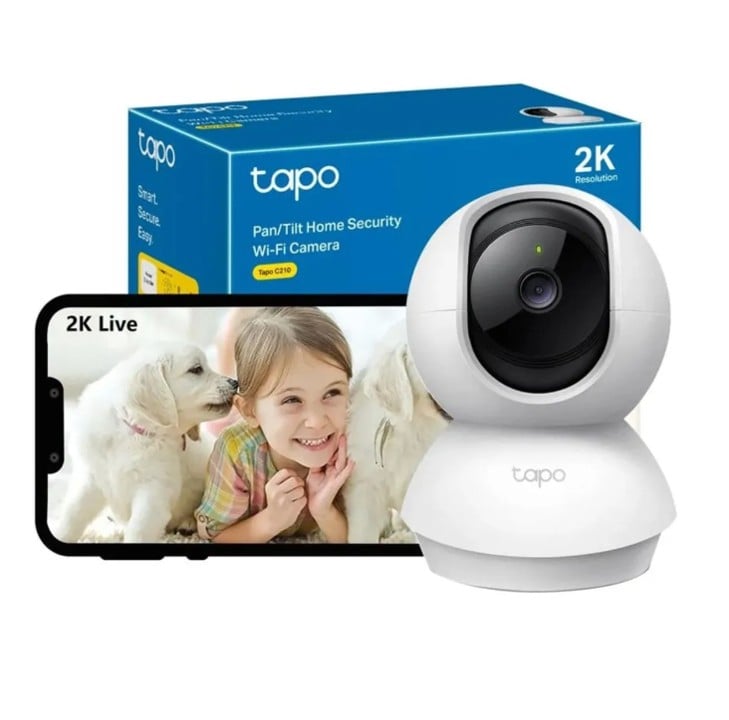TAPO C210
CÁMARA DE VIGILANCIA WI-FI DE 360 GRADOS CON VISTA 2K 3MP Y DETECCIÓN IA - 1