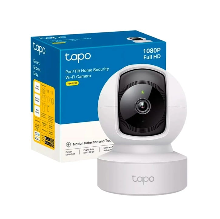 TAPO C202 FHD CÁMARA SEGURIDAD SONIDO BIDIRECCIONAL 360 ALARMA CON LUZ - 1