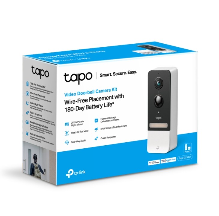 TP-LINK - VIDEOPORTERO TAPO D230S1 2K 5MP CON VIDEO Y BATERÍA - 1