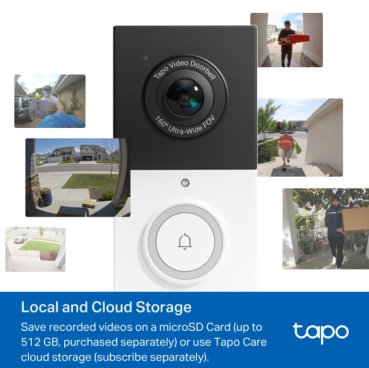 TIMBRE INTELIGENTE TAPO D210 2K WIFI 160A CON CHIME - 4