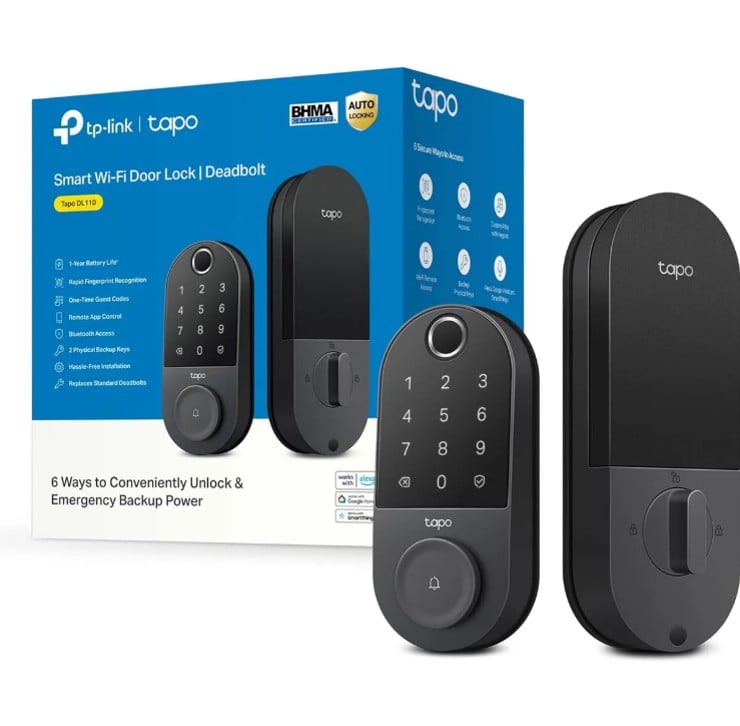 CERRADURA INTELIGENTE TAPO DL110 HUELLA WIFI DEADBOLT - 1