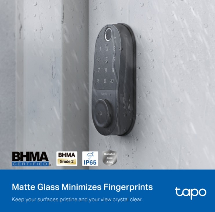 CERRADURA INTELIGENTE TAPO DL110 HUELLA WIFI DEADBOLT - 4