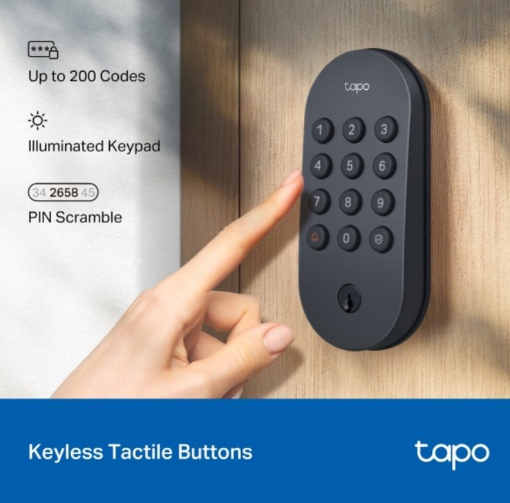 CERRADURA INTELIGENTE TAPO DL100 WIFI BLUETOOTH KEYPAD - 2