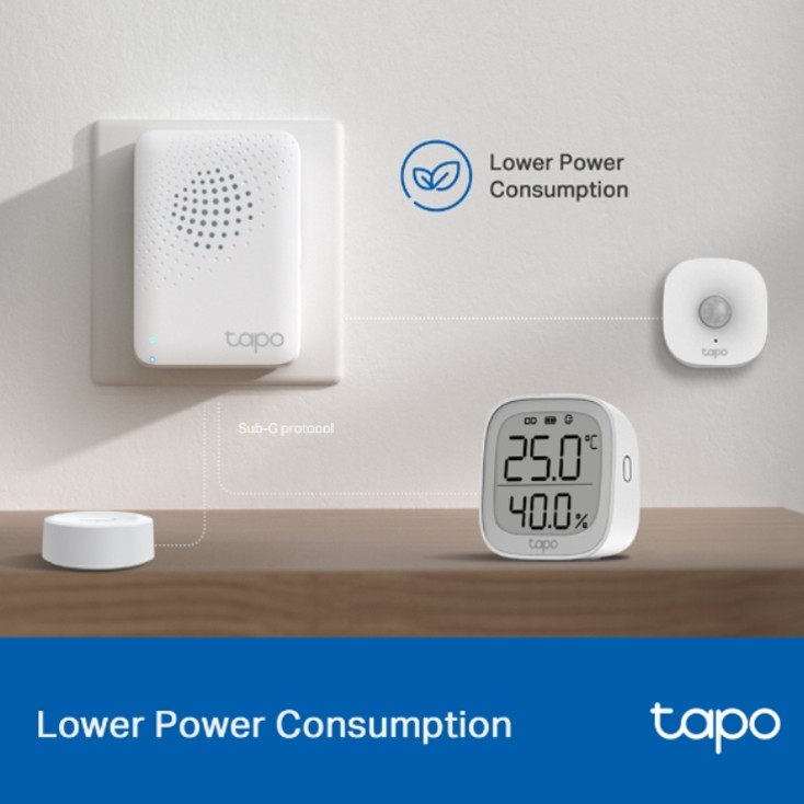 HUB TP-LINK TAPO H100 V1 HASTA 64 EQUIPOS CON ALARMA Y TIMBRE SMART - 3