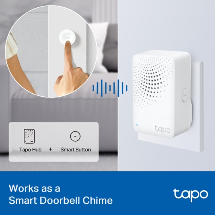 HUB TP-LINK TAPO H100 V1 HASTA 64 EQUIPOS CON ALARMA Y TIMBRE SMART - 4