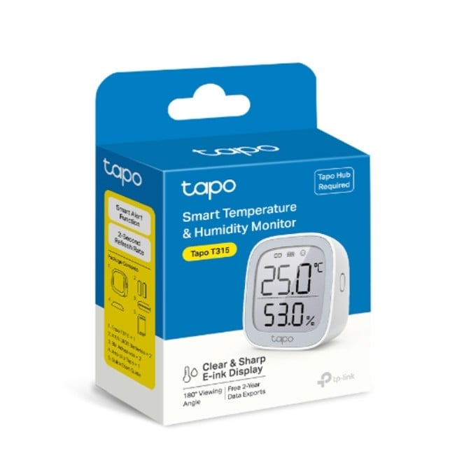 TAPO T315 MONITOR INTELIGENTE DE TEMPERATURA Y HUMEDAD - 1