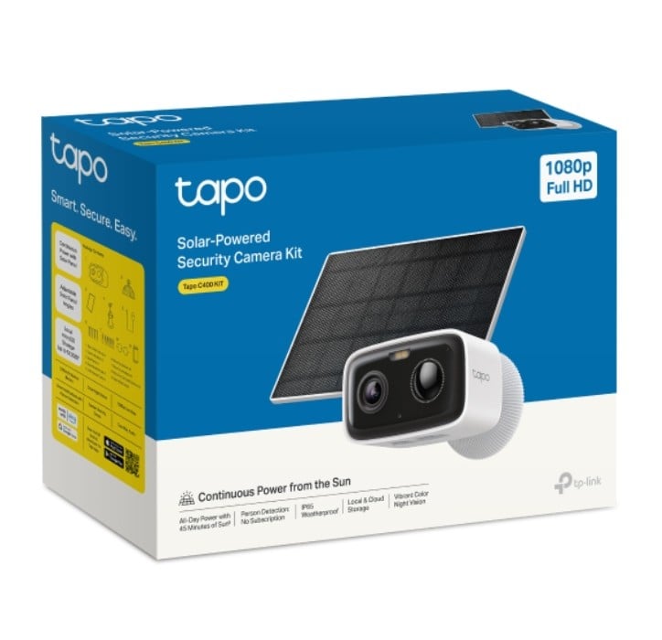 TAPO C400 KIT DE CÁMARA DE SEGURIDAD TAPO CON ENERGÍA SOLAR - 1