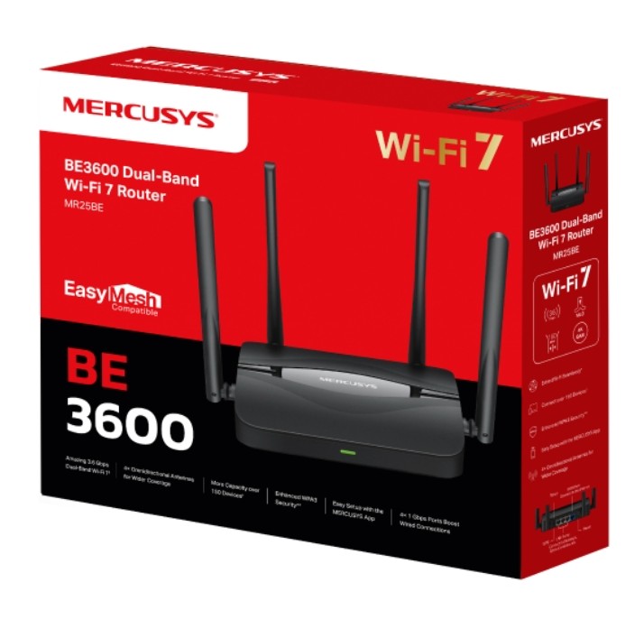 MR25BE ROUTER WI-FI 7 DE DOBLE BANDA BE3600 - 1