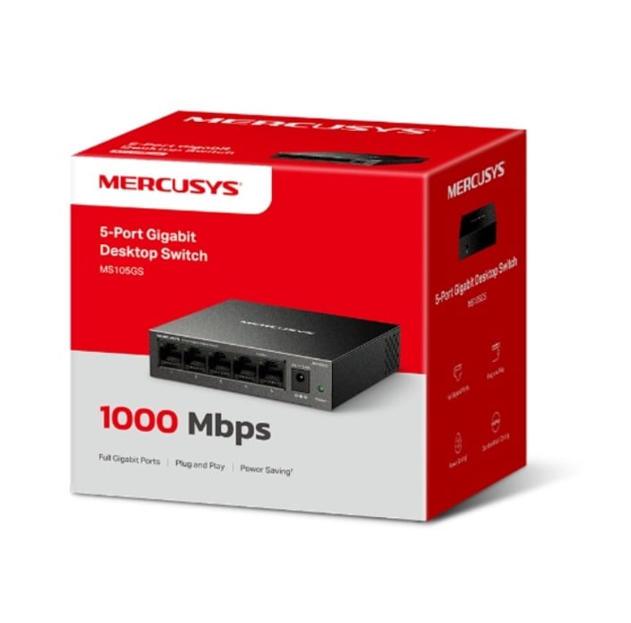 MS105GS
SWITCH GIGABIT DE SOBREMESA DE 5 PUERTOS - 1
