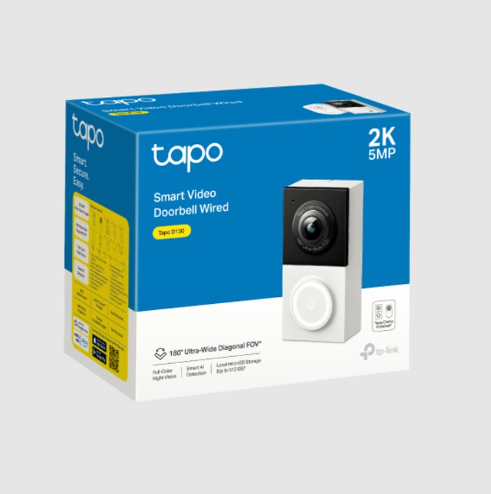 TAPO D130 TAPO SMART WIRED VIDEO DOORBELL - 1