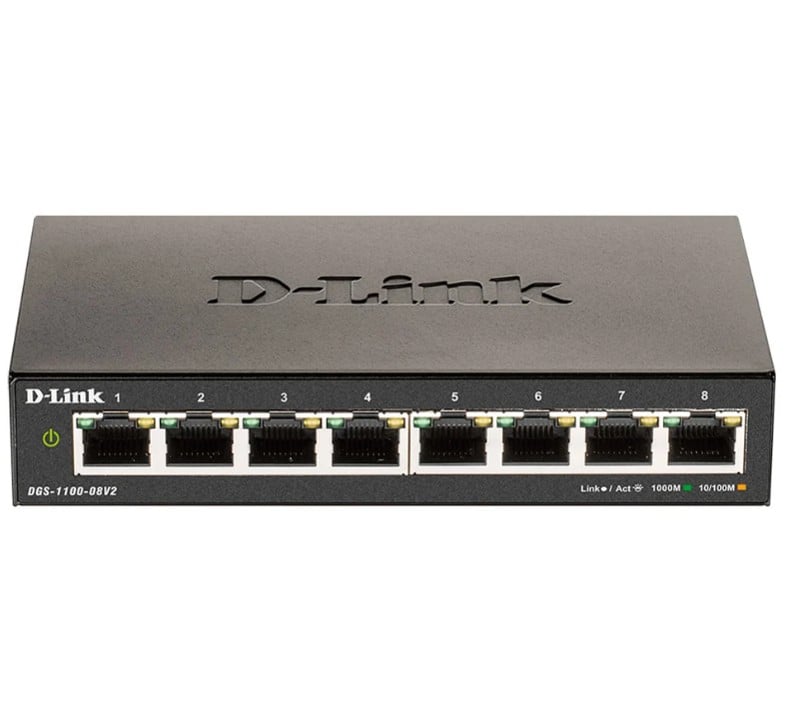 D-LINK DGS-1100-08V2 SWITCH ADMINISTRABLE DE 8 PUERTOS RJ45 10/100/1000 - 1