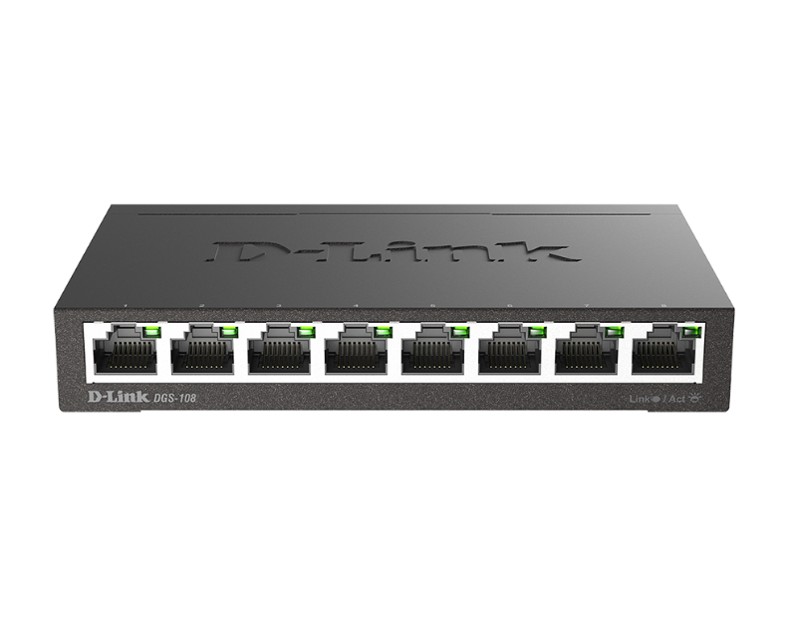 SWITCH PLUGYPLAY 8 PUERTOS GIGABIT
DGS-108 - 1
