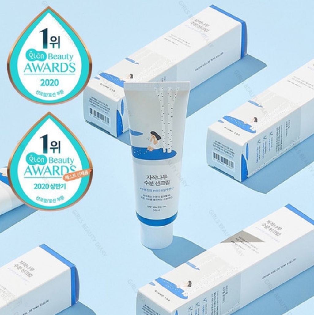 BLOQUEADOR FACIAL ROUND LAB BIRCH JUICE MOISTURIZING SUNSCREEN SPF 50+ PA++++ 50 ML - 5