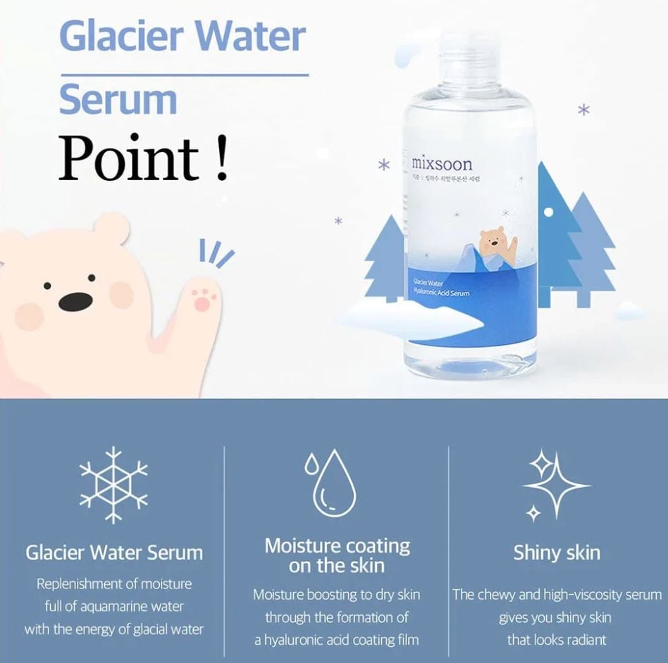 MIXSOON GLACIER WATER HYALURONIC ACID SERUM 300ML - 1