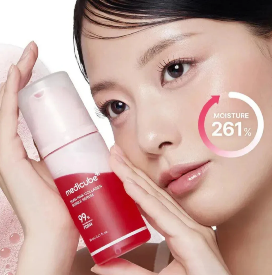 MEDICUBE PDRN PINK COLLAGEN BUBBLE SERUM 95ML - 1