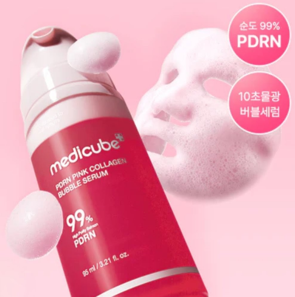 MEDICUBE PDRN PINK COLLAGEN BUBBLE SERUM 95ML - 2