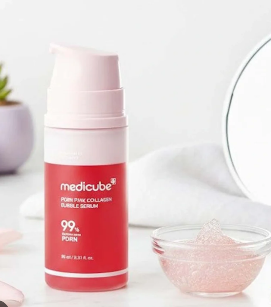 MEDICUBE PDRN PINK COLLAGEN BUBBLE SERUM 95ML - 4