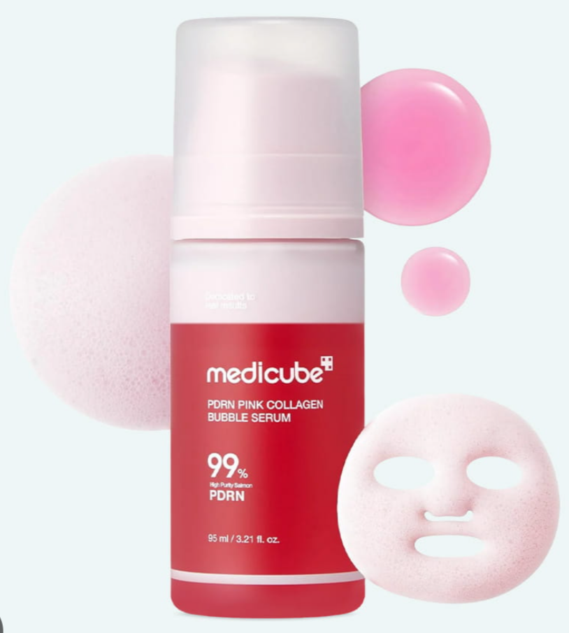 MEDICUBE PDRN PINK COLLAGEN BUBBLE SERUM 95ML - 5
