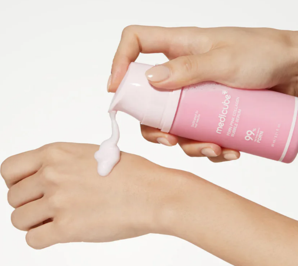 MEDICUBE PDRN PINK COLLAGEN BUBBLE SERUM 95ML - 6