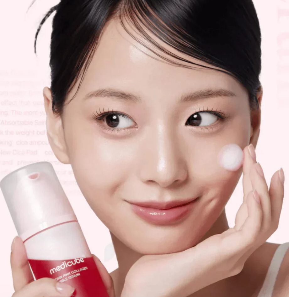 MEDICUBE PDRN PINK COLLAGEN BUBBLE SERUM 95ML - 7