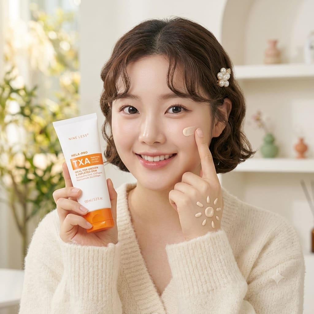NINE LESS MELA PRO TXA SUNSCREEN SPF50+ PA++++ 100ML - 1