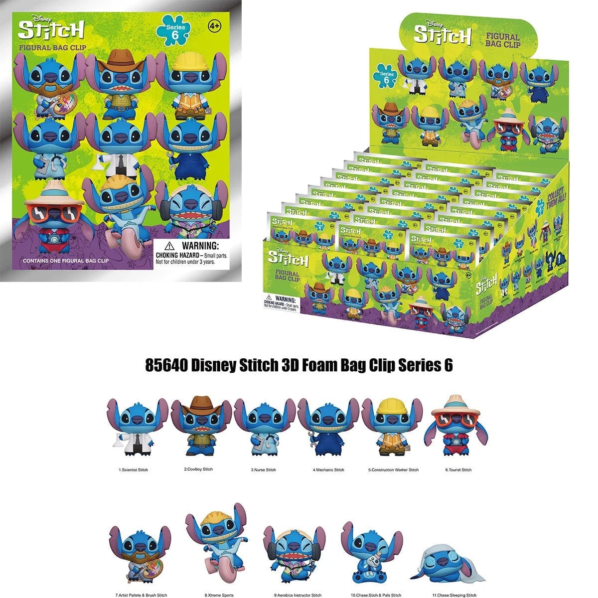 MONOGRAM: FIGURAL BAG CLIP - LILO Y STITCH - SERIES 6 (1 UNIDAD) - 1