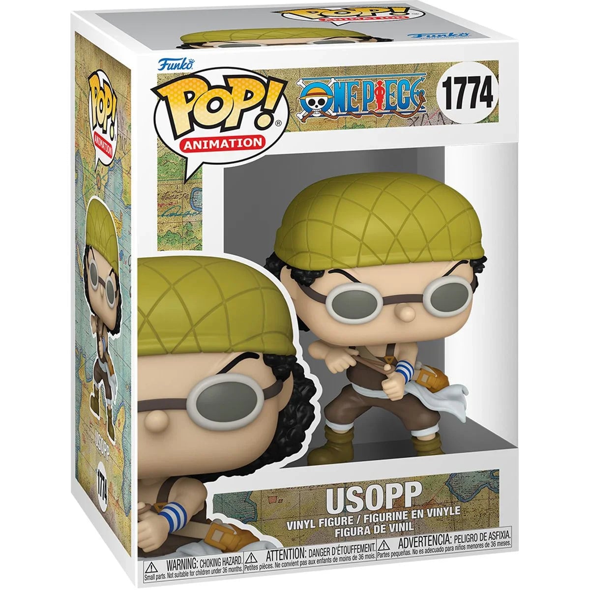 FIGURA COLECCIONABLE FUNKO POP! ANIME ONE PIECE EAST BLUE USSOP W/RUBBER BAND OF DOOM 1774 - 1